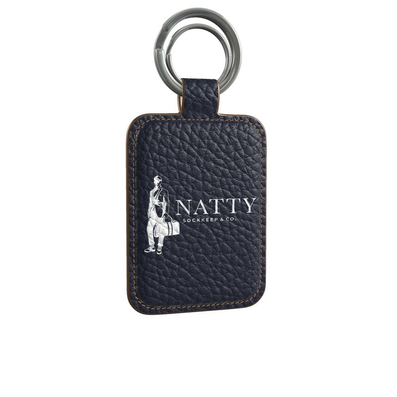 Peacoat Leather Keychain