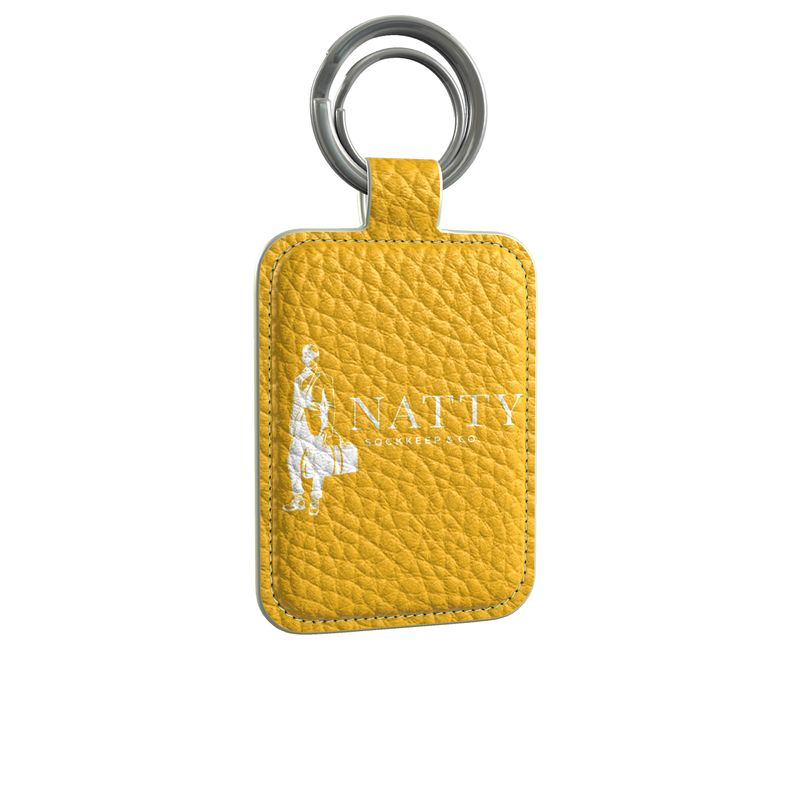 Golden Isles Leather Keychain