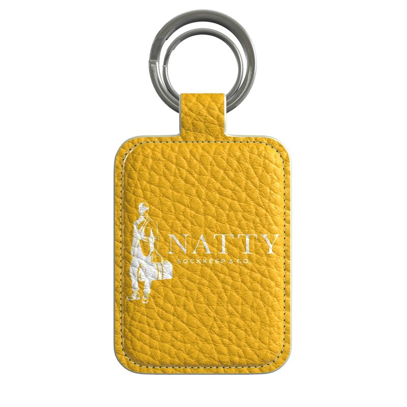 Golden Isles Leather Keychain