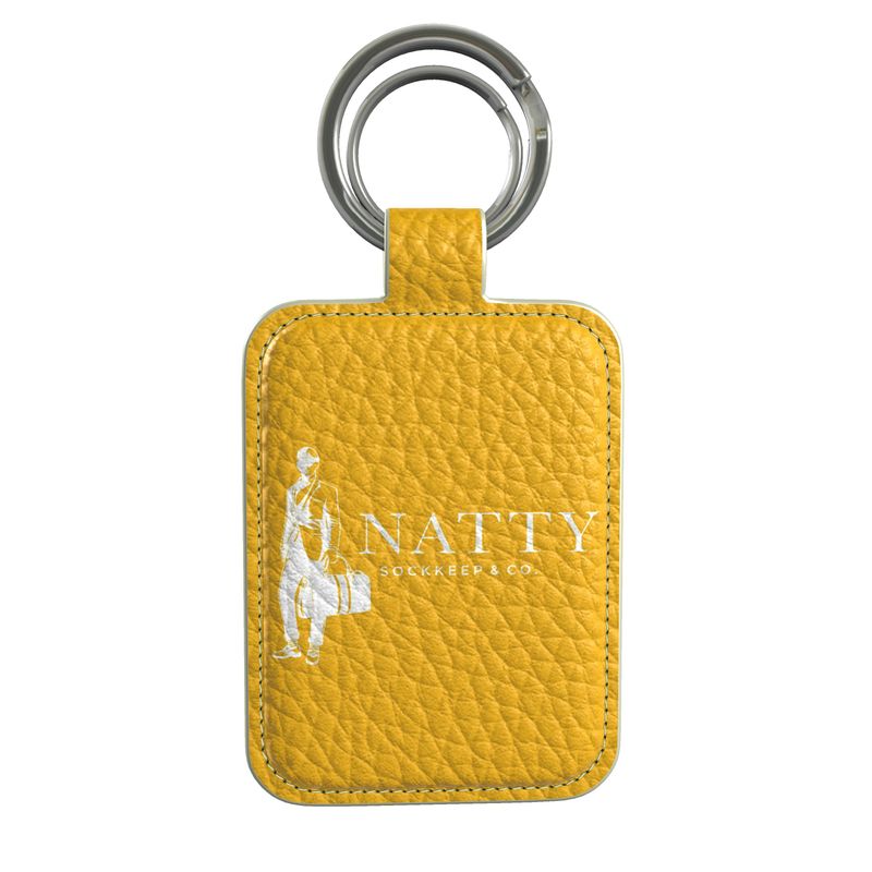 Golden Isles Leather Keychain