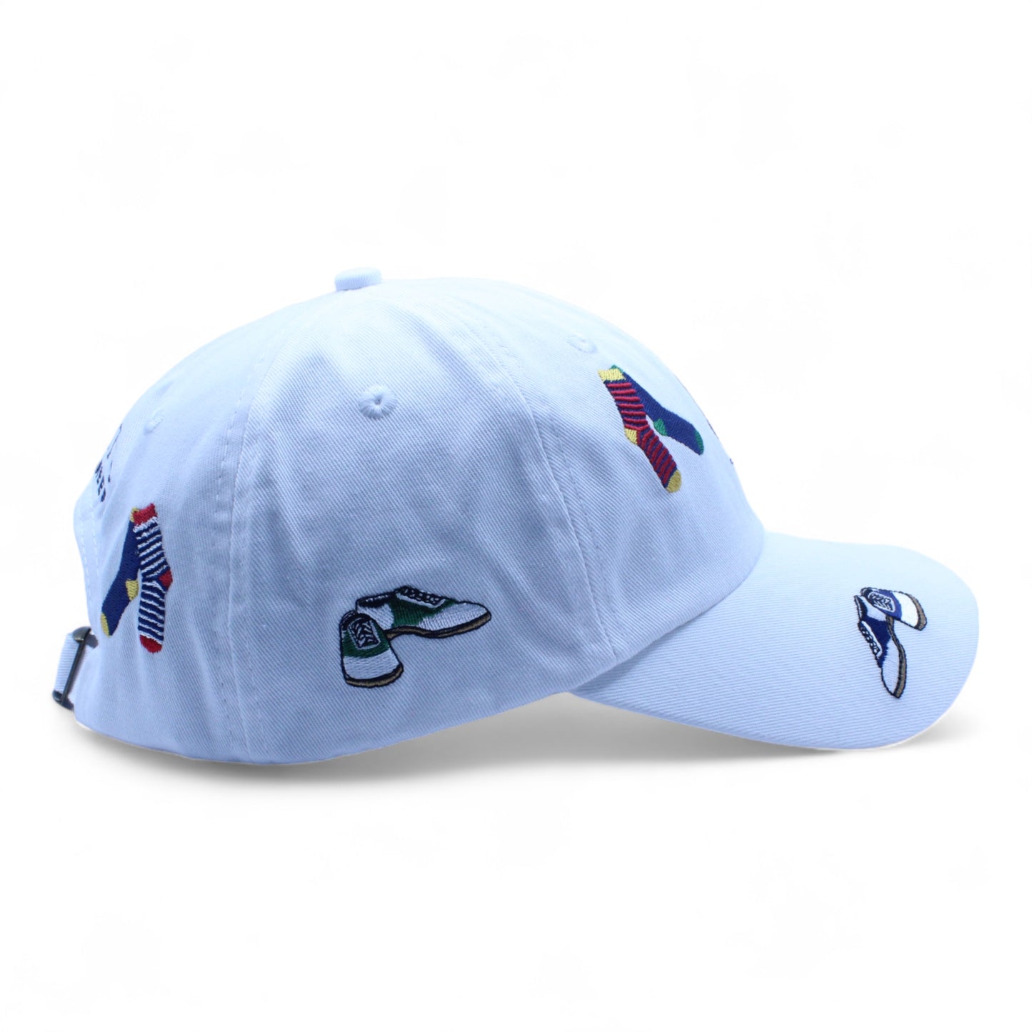 Oxford & Stripe Embroidered Cotton Chino Cap