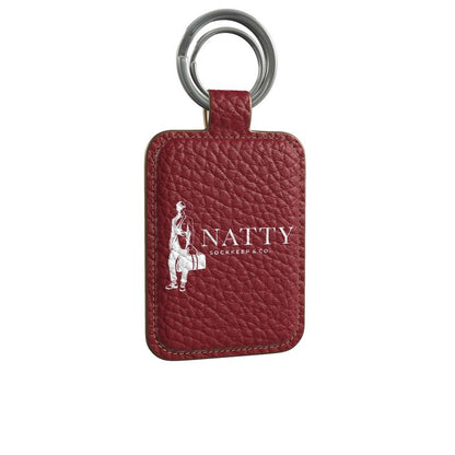 Cardinal Leather Keychain