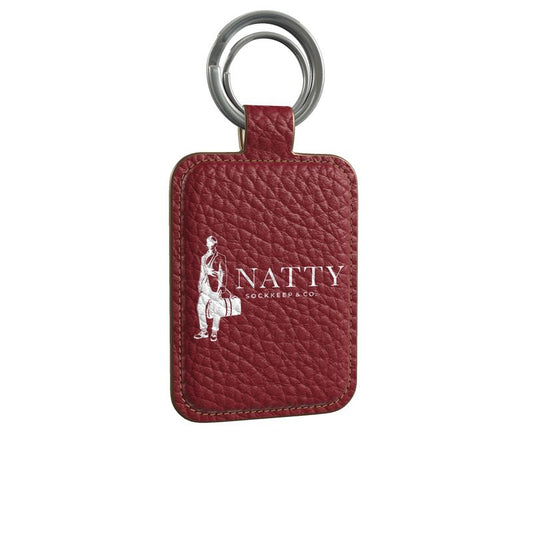 Cardinal Leather Keychain