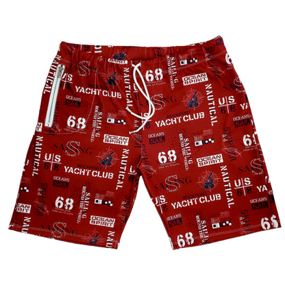 Casual Yacht Shorts Red